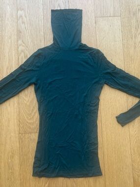 Intimissimi Modal Cashmere Ultralight High-Neck Top - Forrest Green